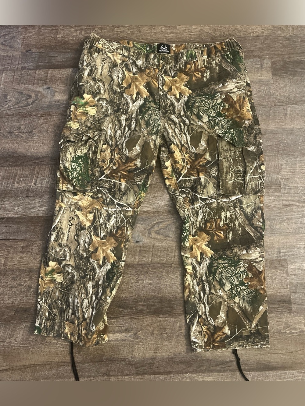 Realtree Edge Forest Camo Cargo Pants Men’s XL 40-42 Brown Hunting Outdoor 40x32